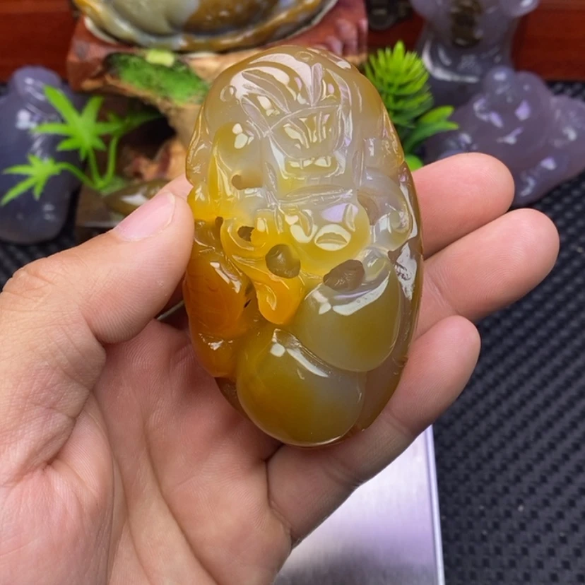 【闪购商品】玛瑙/玉髓手把未镶嵌(****得