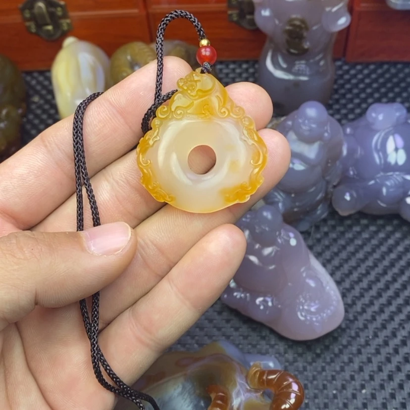 【闪购商品】玛瑙/玉髓手把未镶嵌良****【
