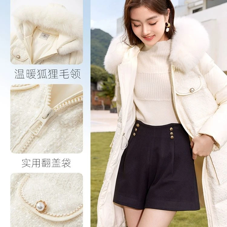 Y834410羽绒服 香影小香风羽绒服女中长款2024冬季新