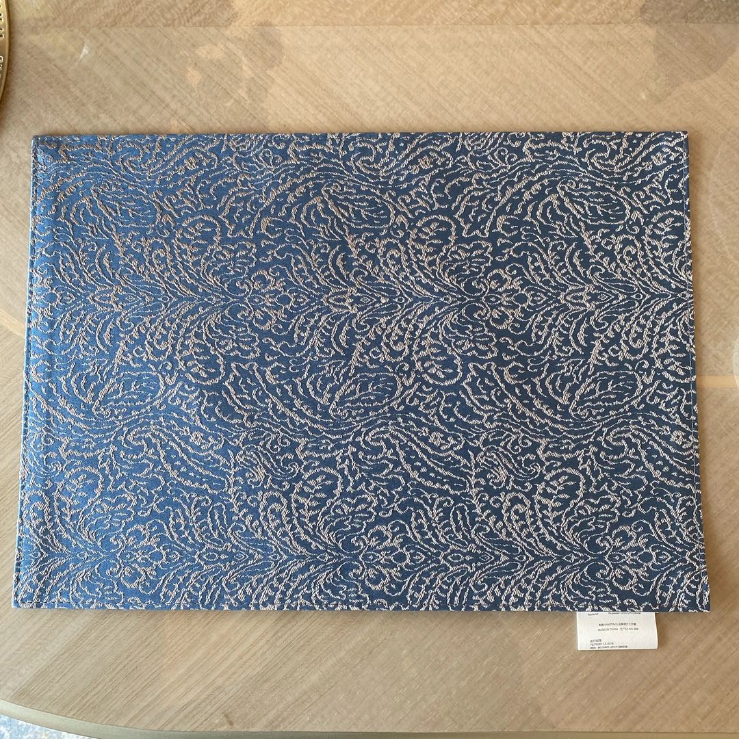 复古居家家用印花条纹简约餐桌布艺餐垫