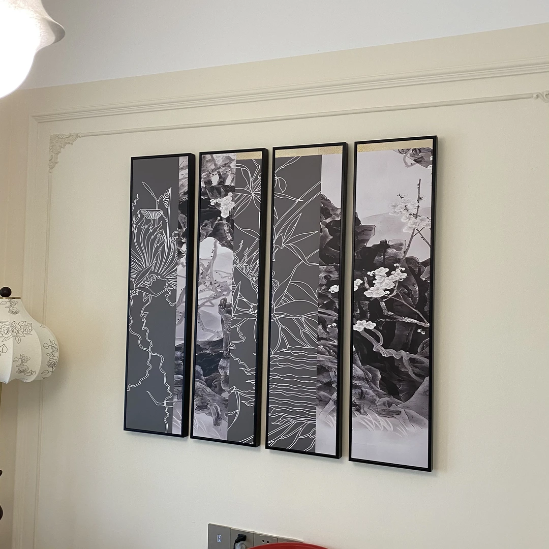 现代中式居家装饰组合创意挂画