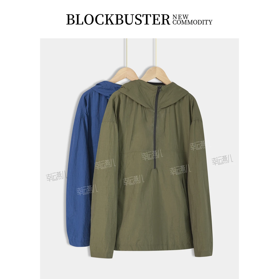 【Rumi女装】 露营装 宽松防风运动拉链休闲皮肤薄卫衣外套3539wt