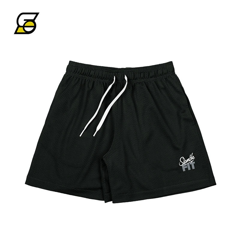 SLAMBLE夏季男子FIT新款健身运速干动透气网眼美式短裤男宽松舒适