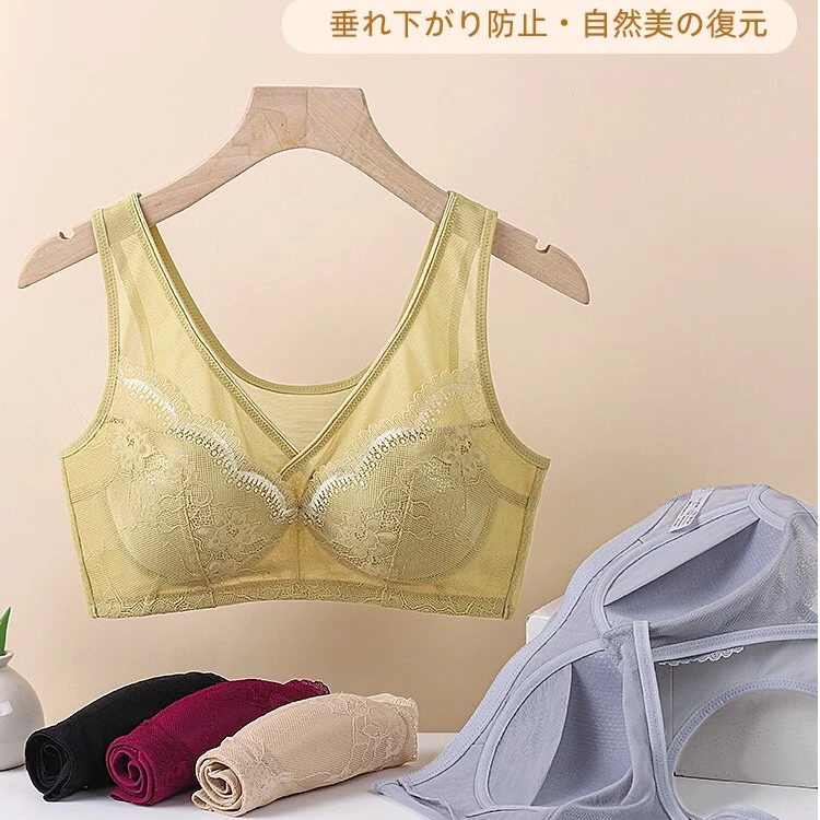 【新款】美背无钢圈聚拢舒适款文胸精美蕾丝百搭胸型版069