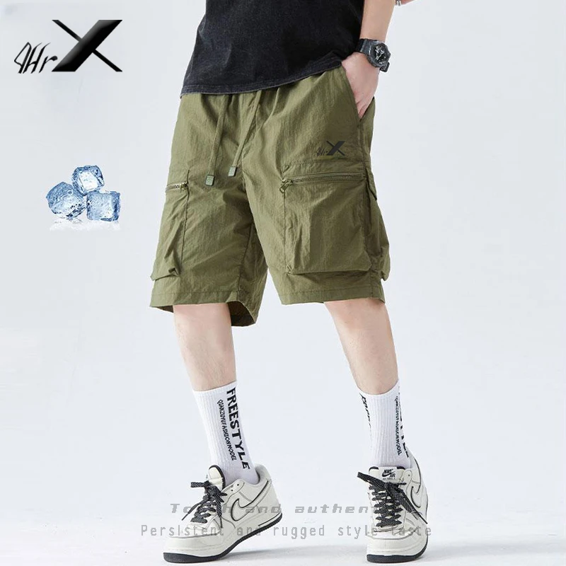 青禾热血夏季男士休闲短裤宽松透气潮流百搭多口袋速干户外短裤
