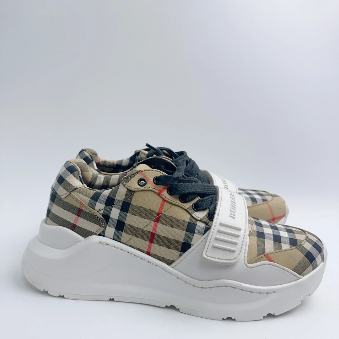 98新/博柏利/Burberry37码/经典格纹运动鞋/ys00134