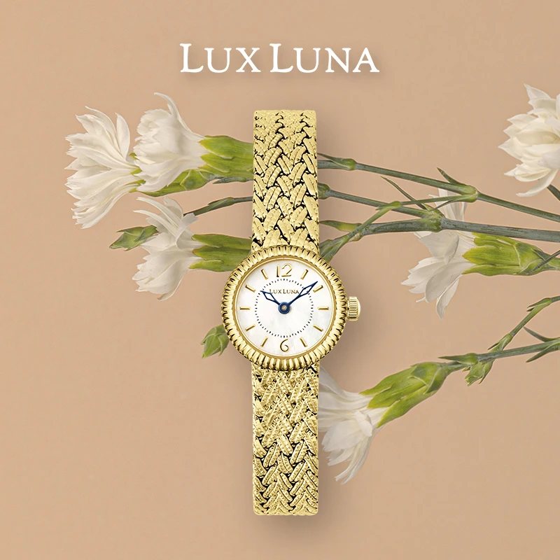 LuxLuna金麦穗手表女轻奢时尚复古女士手表