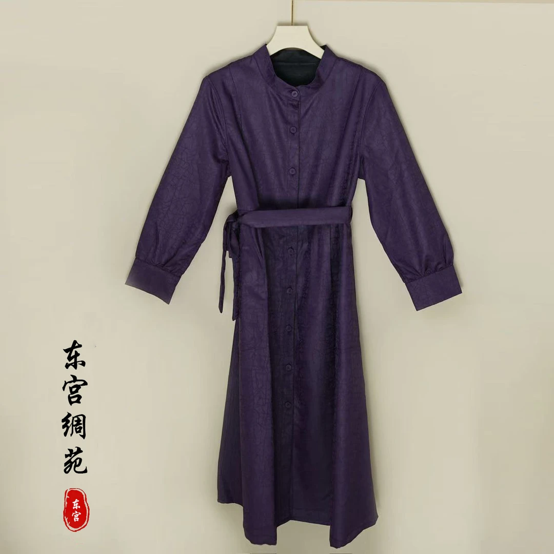 A【长乐绸苑】新中式国风龟裂纹风衣（T09）