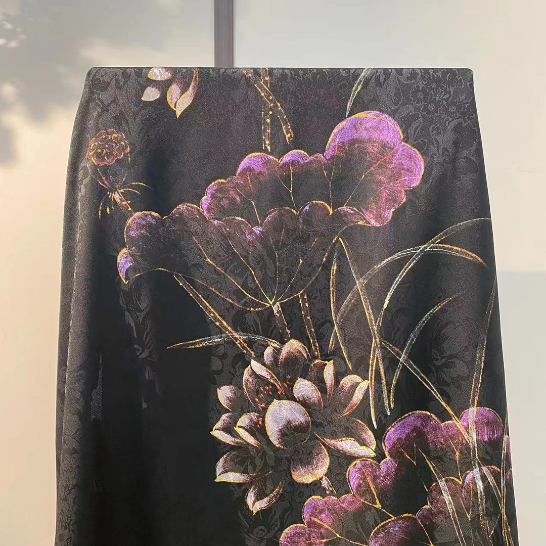 【冷月忧】70*180香云花萝薄款爆款国风提花高端百搭丝巾