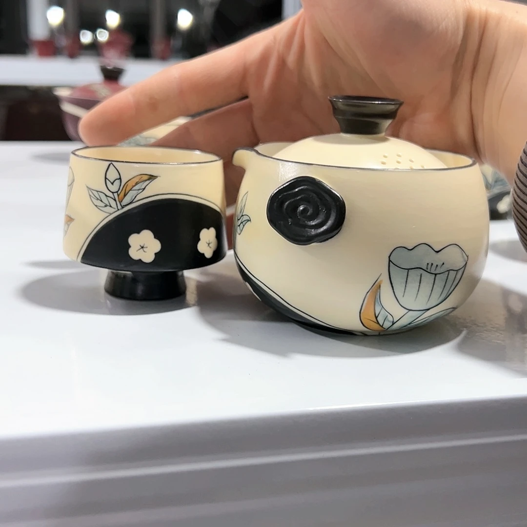 壶高温陶瓷茶壶茶杯盖碗
