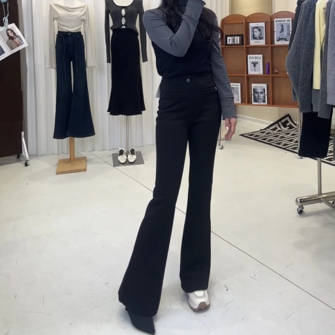 292小个子友好小神裤加绒微喇西裤 L 码相当于 S