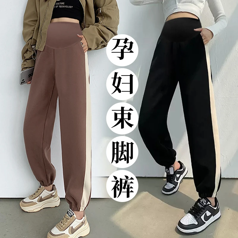 春秋季孕妇裤子外穿时尚款宽松长裤2023网红休闲运动裤孕妇裤卫裤