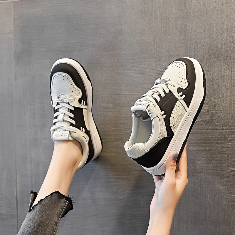 真皮女鞋2023年夏季新款低帮小白鞋女原创百搭透气休闲运动板鞋