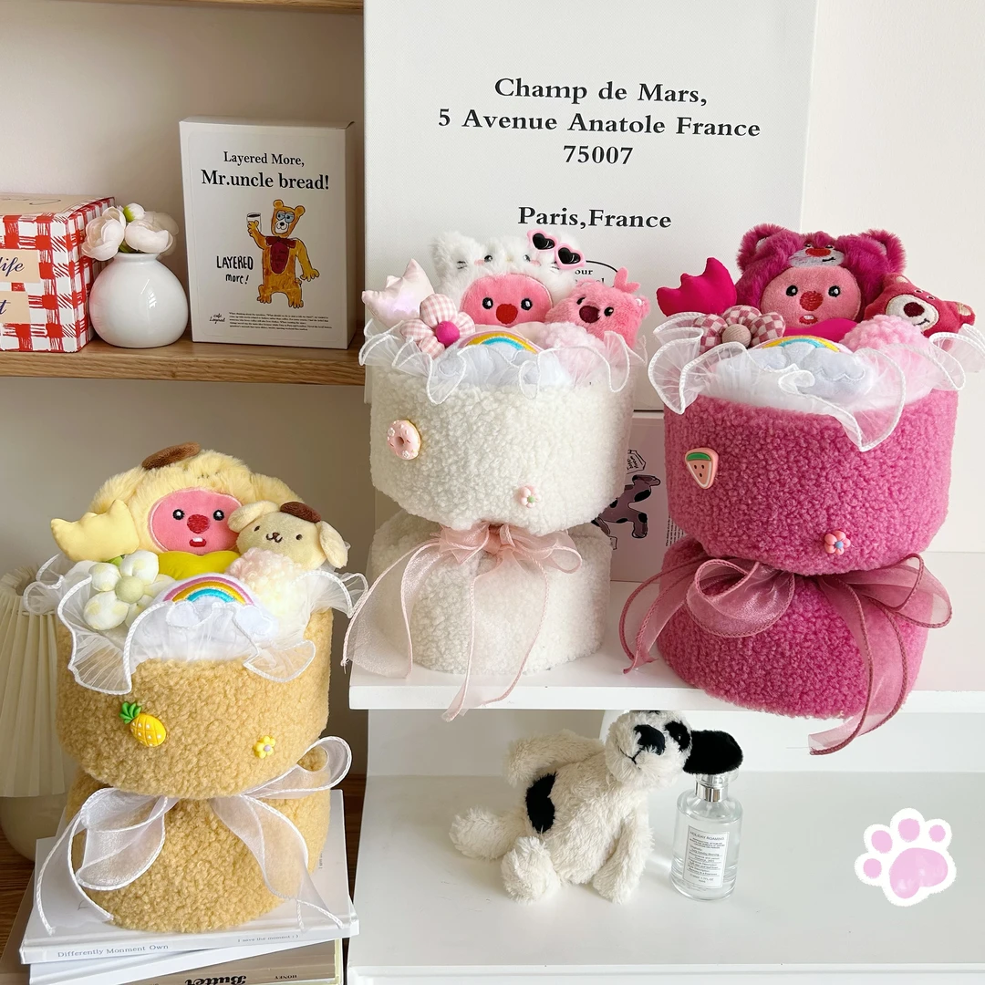 loopy毛绒小海狸玩偶花束公仔生日礼物女生可爱送女朋友情人节