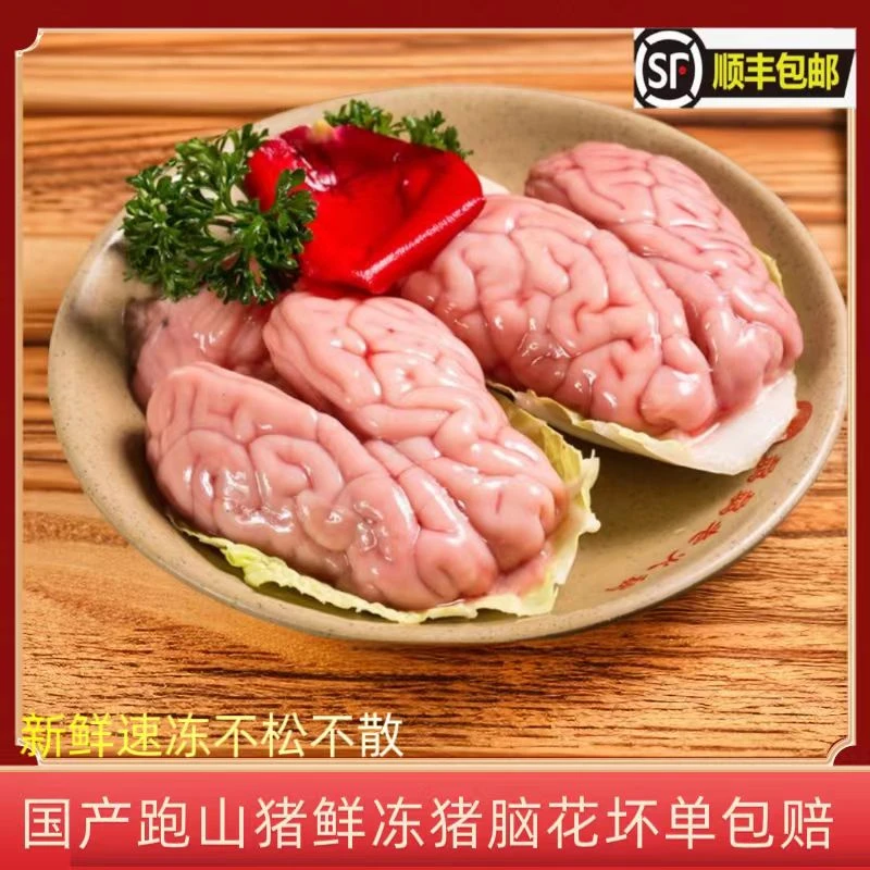 红烧新鲜冷冻食用红烧新鲜红烧酱卤左右脑脑髓干净火锅烧烤食材
