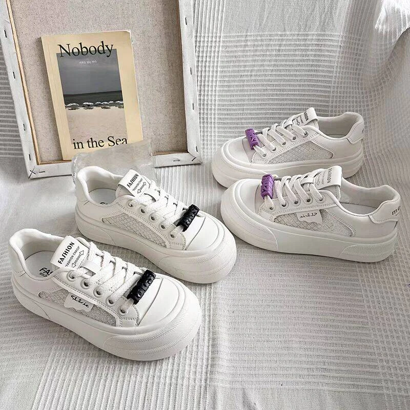 6819新款小白鞋网面休闲鞋潮款老爹鞋百搭运动鞋网红鞋女