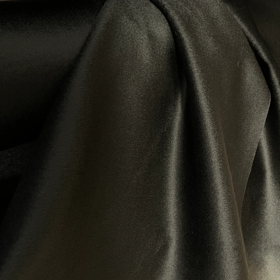 100%牦牛绒双面大衣裤子面料 长毛 短毛