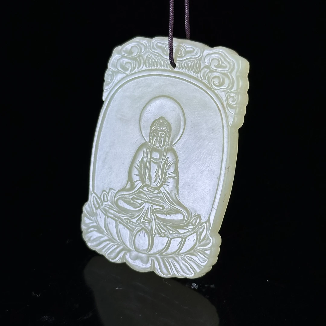 清和田黄玉随身佛牌 ZR141106058*【上海兰馨】