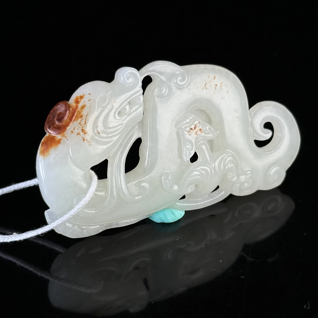 清和田玉龙纹佩 ZR211029007X*【上海兰馨】