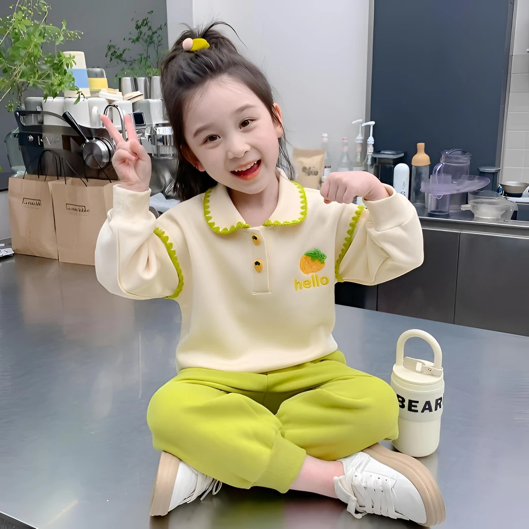 女童秋装套装2025新款儿童装春秋款洋气炸街宝宝秋季时髦运动卫衣