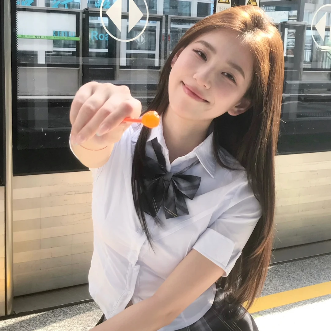 JK制服收腰衬衫女长袖美式辣妹纯欲学院风白色衬衣百褶裙套装