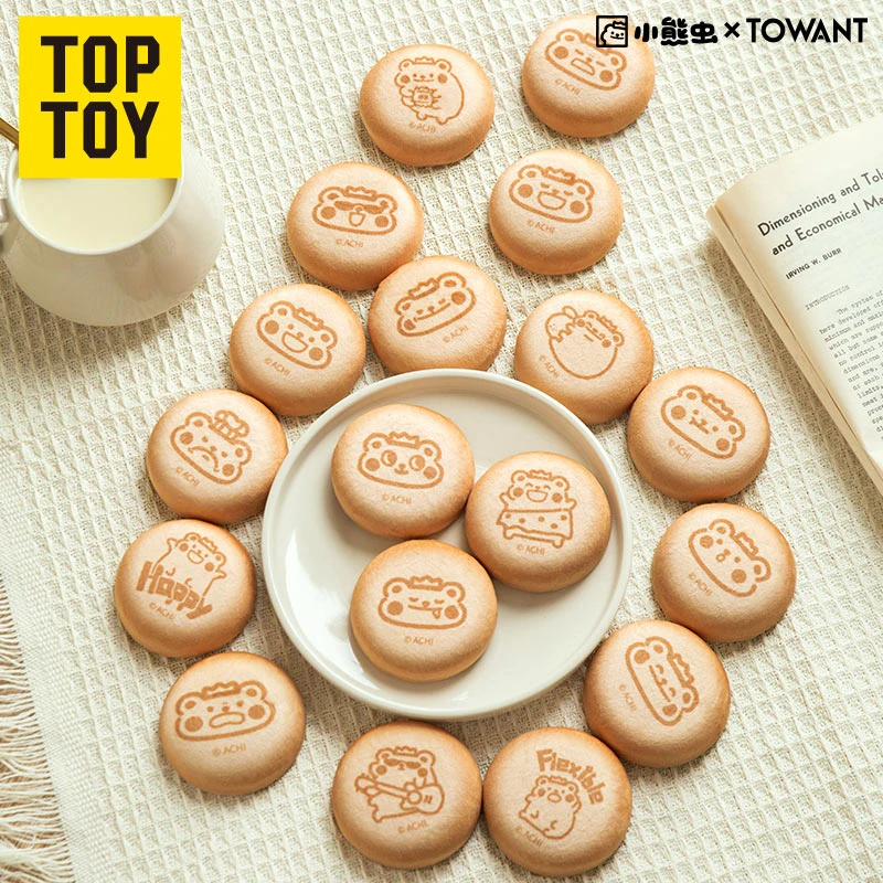 TOPTOY小熊虫香脆饼干毛绒吧唧盲袋生日国庆中秋节礼物儿童玩具