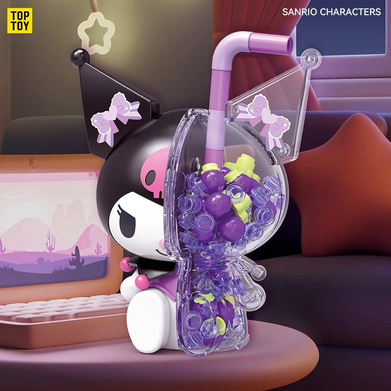 TOPTOY积木IP合作三丽鸥泡泡汽水大人偶系列葡萄气泡水TC1324国庆中秋节礼物玩具