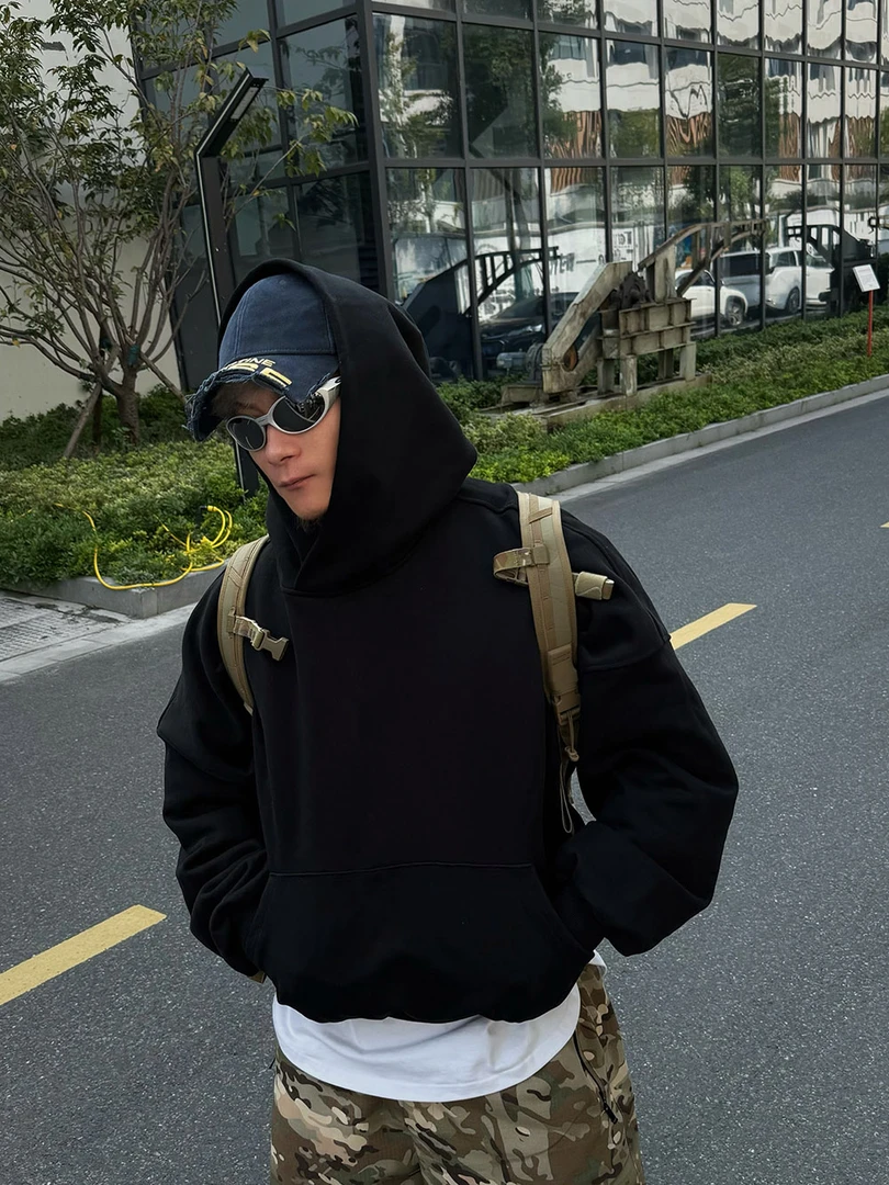 Bodysoul 600G纯棉连帽大卫衣