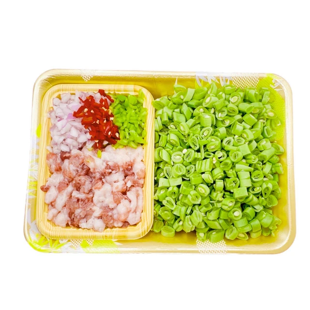 猪腿肉肉沫四季豆