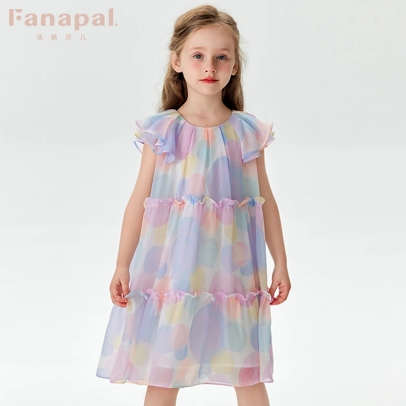 法纳贝儿儿童公主裙2024新款女孩夏装裙子洋气连衣裙FN6218126