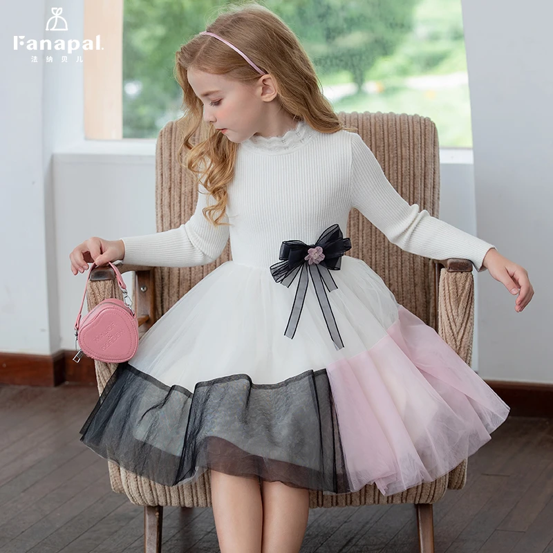 2023法纳贝儿秋冬新款女童针织连衣裙FM6328301