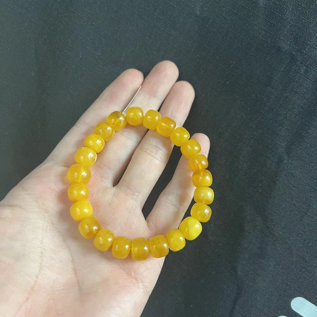 蜜蜡老型手串(微粉)(多样性发其一)#AK1917901