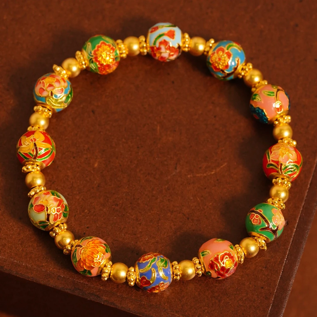 十二花神烧蓝古法手串【多样性发货12个】HZ0005