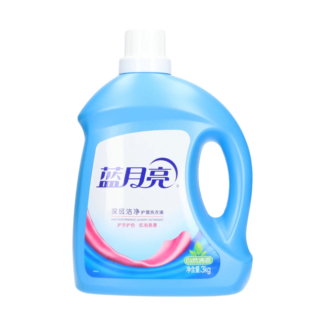 蓝月亮深层洁净护理洗衣液蓝色 自然清香风 3000g