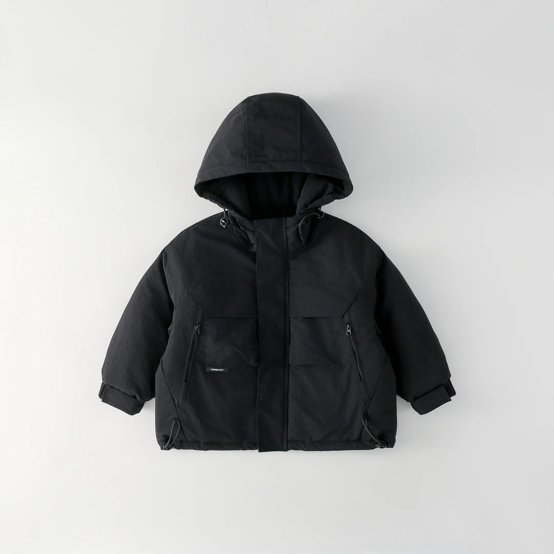 棉致2024新款儿童棉服外套中大童加厚时尚保暖连帽上衣MZE239-6h