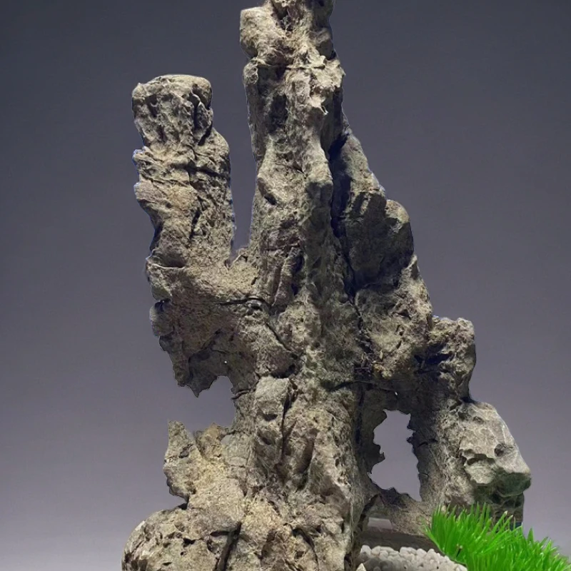 天然青龙石造景石头假山石造景石精品假山造景鱼缸装饰石头摆件