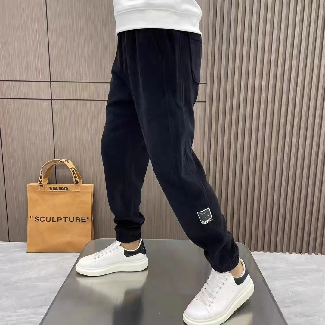 博奥绒秋冬新款潮流百搭经典休闲束脚裤子男士时尚爆款卫裤