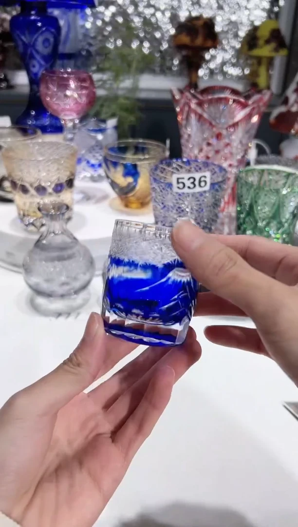 【闪购商品】水晶玻璃小富士山杯827