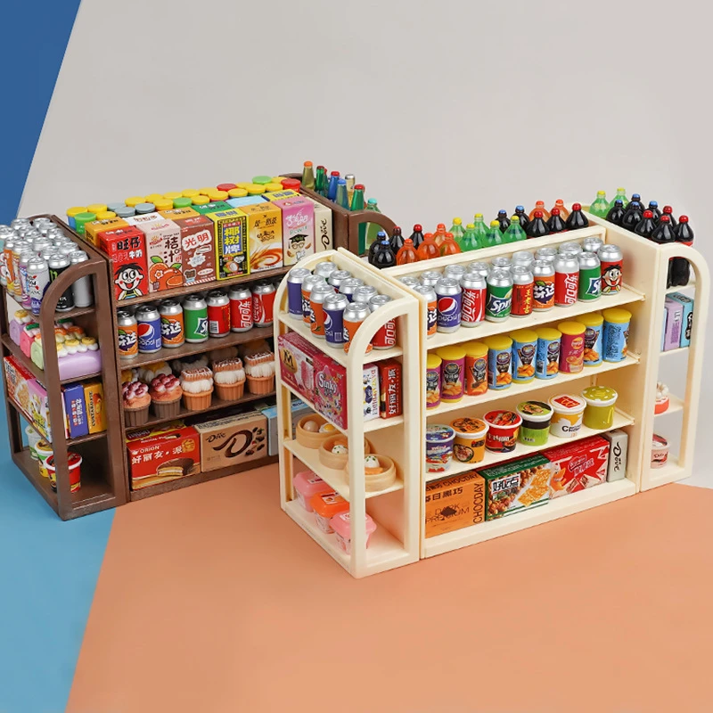 小超市小玩意模型小朋友小物品仿真零食微缩玩具摆件食玩饮料迷你