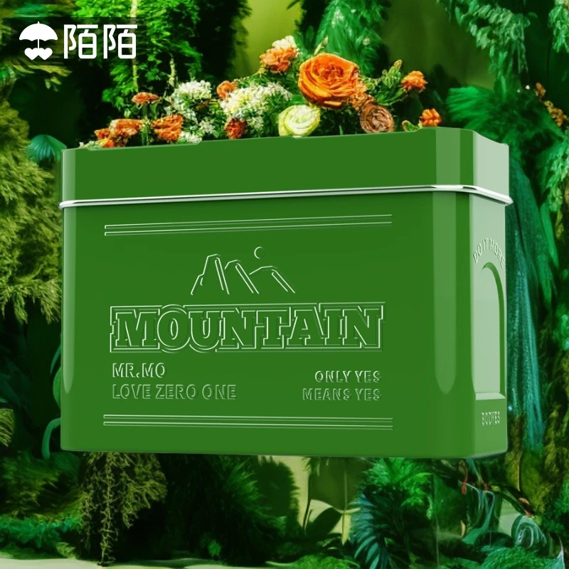 陌陌超薄001玻尿酸安全套铁盒装便携天然橡胶胶乳男用避孕套0.01超薄大颗粒延时持久装官方正品成人计生用品品牌