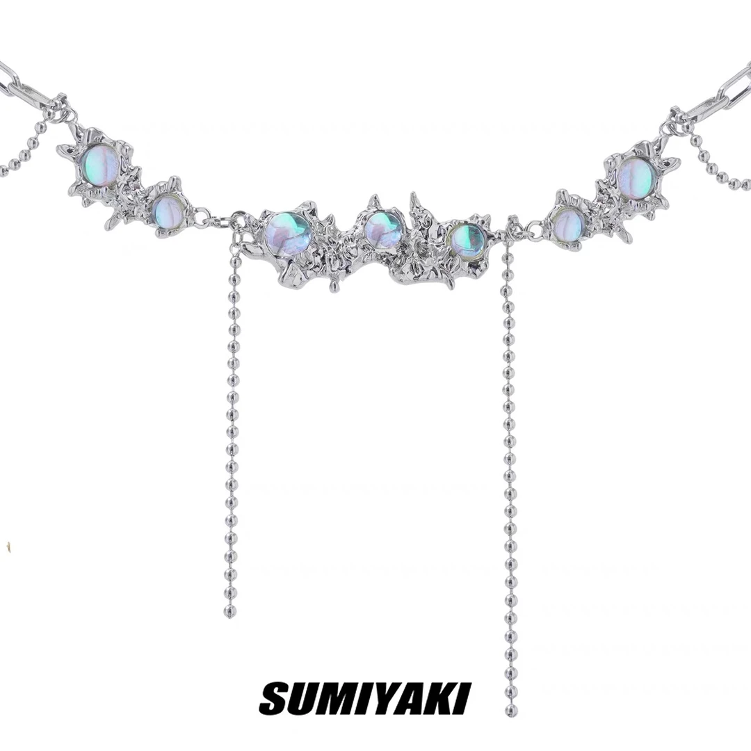 铜合金合成锆石项链 SUMIYAKI月蚀系列项链女
