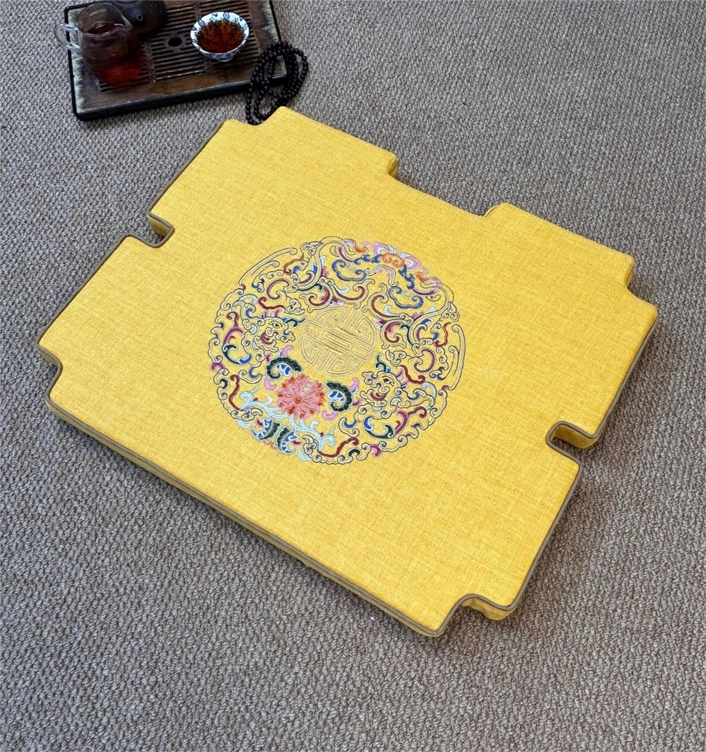 带卡口圈椅（必须提供尺寸）茶道双滚边家用垫茶椅垫太师椅垫防滑