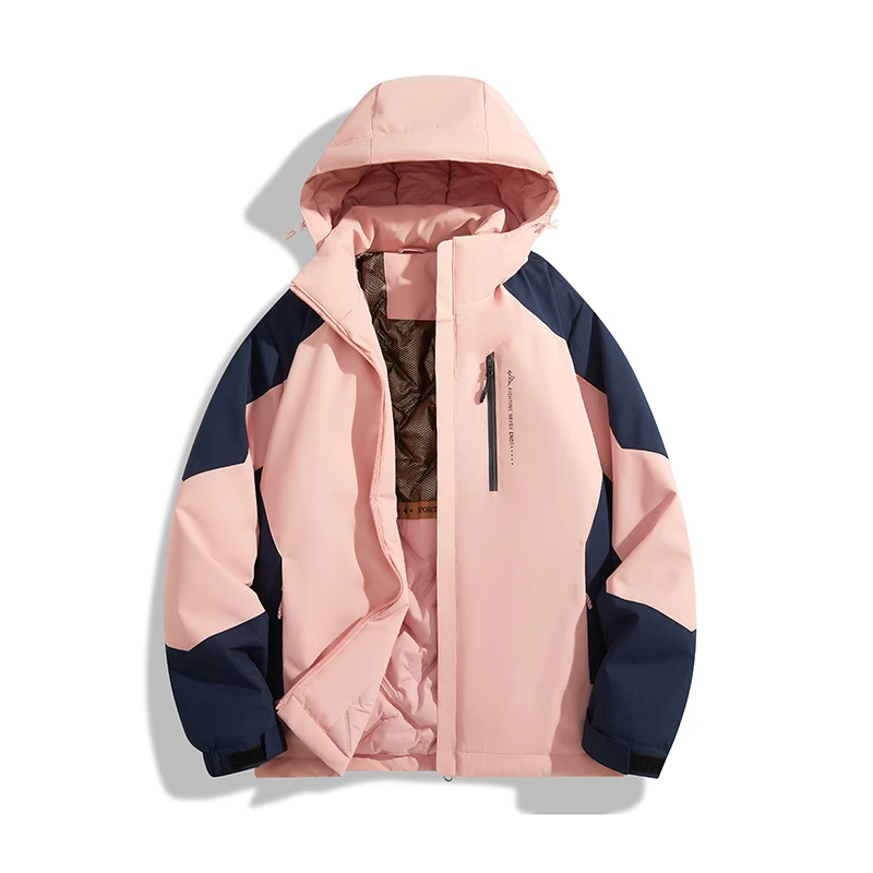 情侣款加厚黑金石墨烯棉衣连帽时尚棉服保暖防风外套T