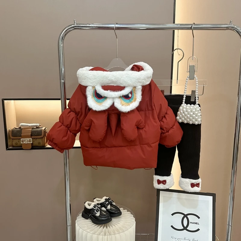 【90白鸭绒】童装羽绒服女宝宝儿童外套韩版加厚冬季洋气小童外出服