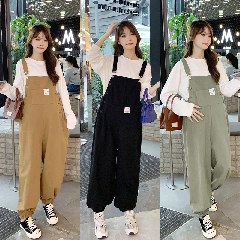 孕妇背带裤2025年新款网红孕妇装外出夏款可调节宽松洋气时尚薄款