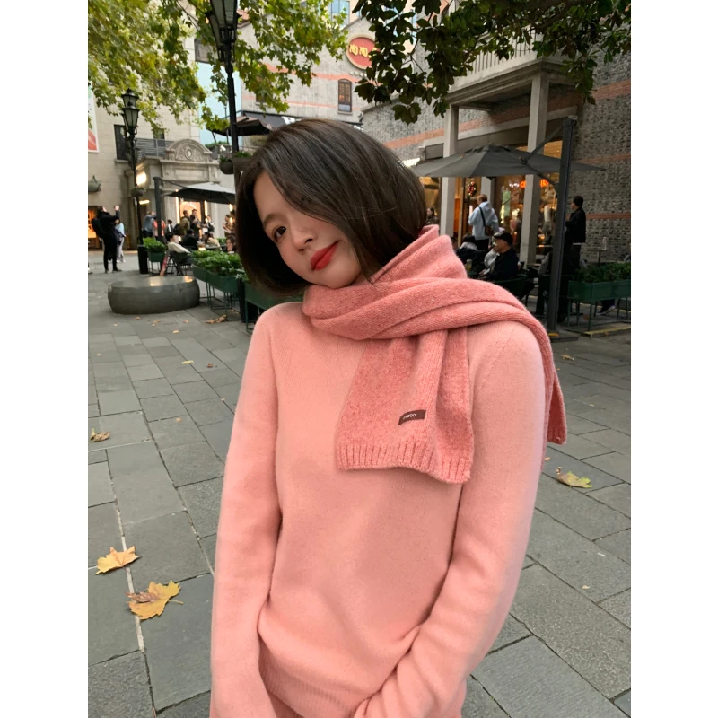 落落狷介 打底衫女秋冬2024年新款针织衫羊毛百搭上衣内搭小个子