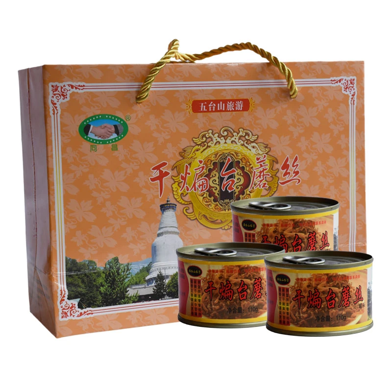 五台山特产同昌台蘑丝干煸酱110g罐装蘑菇酱拌饭拌面下饭菜拌饭酱