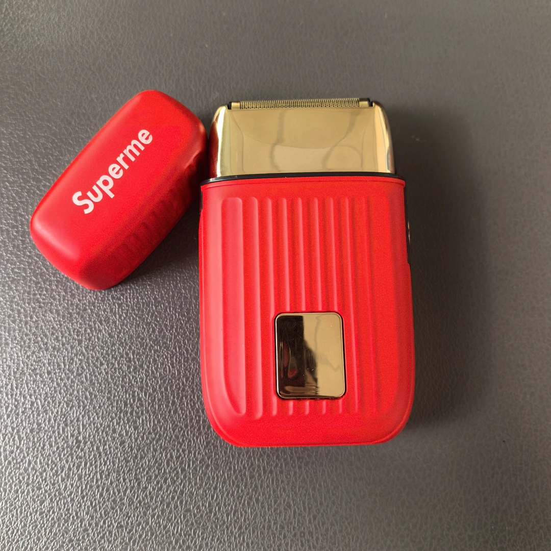 利桥潮牌718增白器一万转速往复式双刀头双刀网沙龙刮胡刀