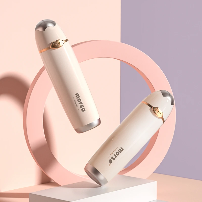 Morso米色女士便携高档简约316不锈钢创意随手杯魔瘦杯