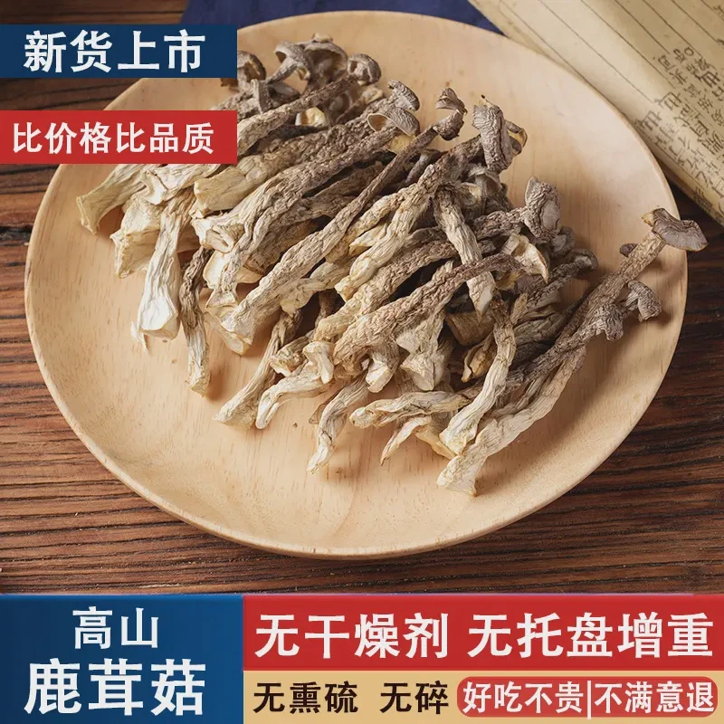 【12月十成干鹿茸菇】无干燥剂净重嫩菇菌菇炒菜炖煲汤鲜美炒肉美味